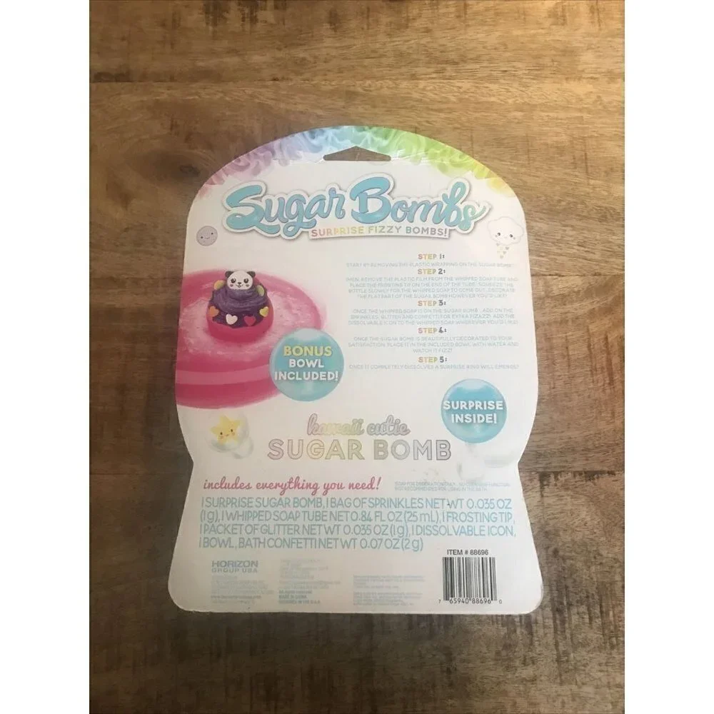 Bath Bombs for Kids with Surprise Fizzy Bombs, Decorate Your Own Sugar Bath Bomb